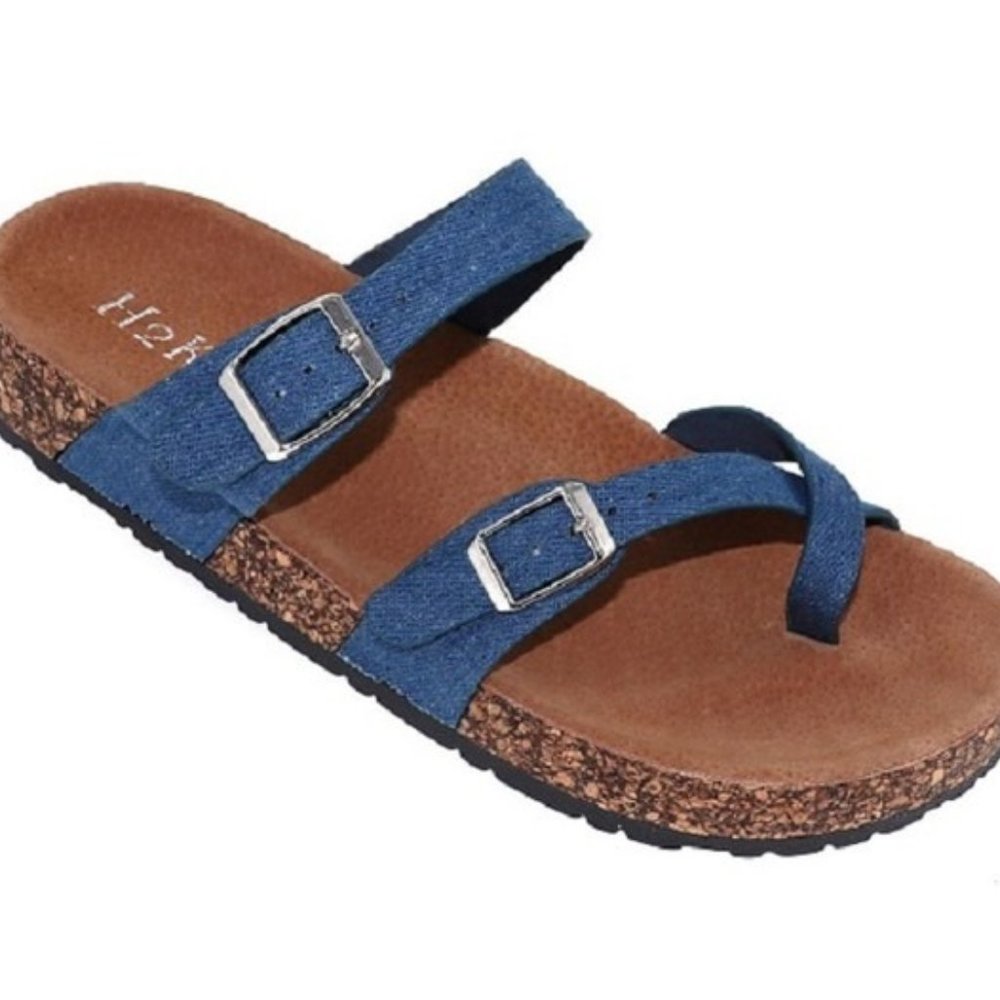"Birchenstock" Style Toe-Ring Sandals